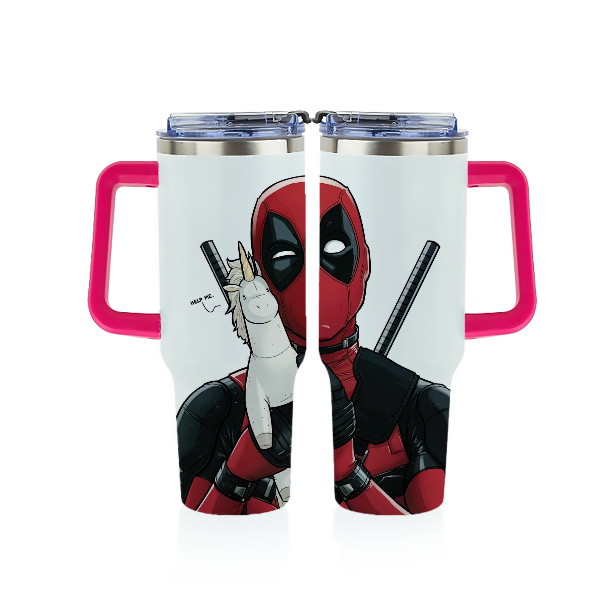 （画像用） Deadpool デッドプール 1200ｍLフルプリント車用タンブラー